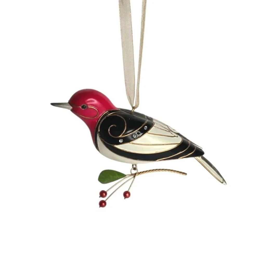 Hallmark Keepsake Ornament Red-Headed Woodpecker Beauty Of Birds 2009 Christmas